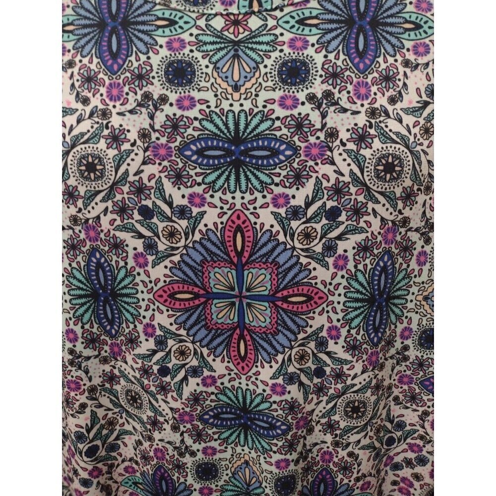 NWT EAST 5TH WOMENS LARGE L STRETCH BUTTON UP FLORAL BLOUSE - NEW WITH TAGS - Picture 5 of 10